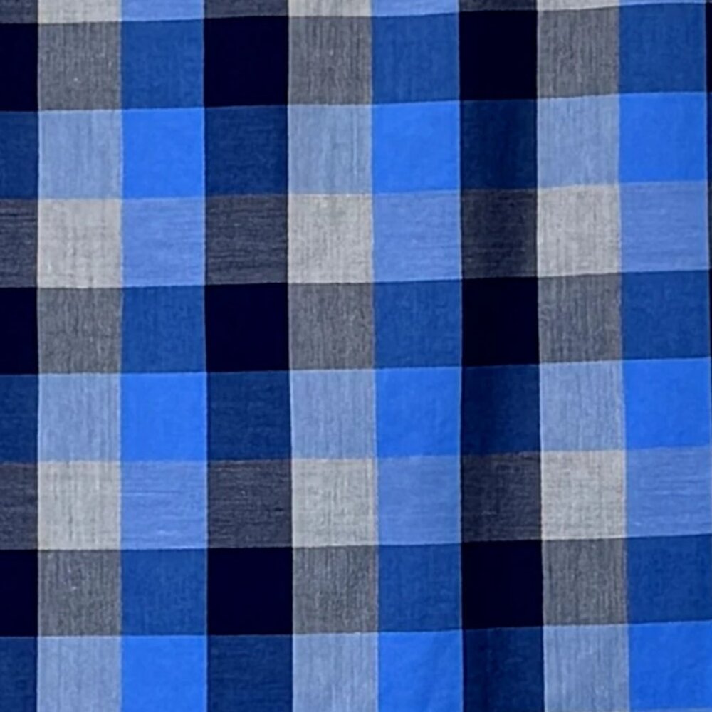 Men's Blue | Black Plaid Shirt Size XL - Picture 4 of 4